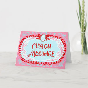 Candy Cameo Anpassad Kort