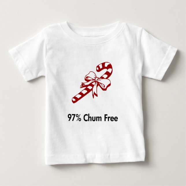 Candy cane 97 % chum t-shirt (Framsida)