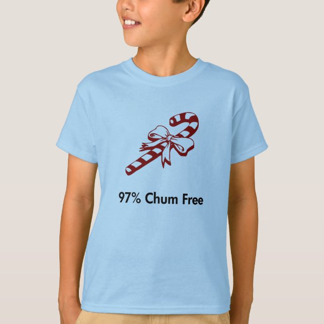 Candy cane 97 % chum t shirt (Framsida)