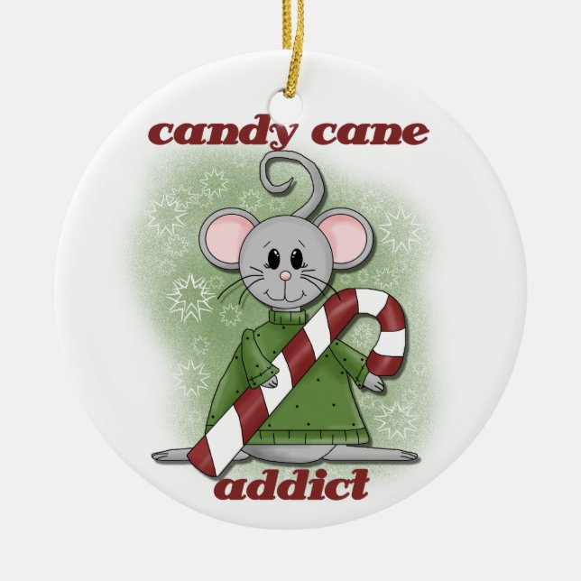 Candy cane Addict jul Keepsak Ornament (Framsidan)