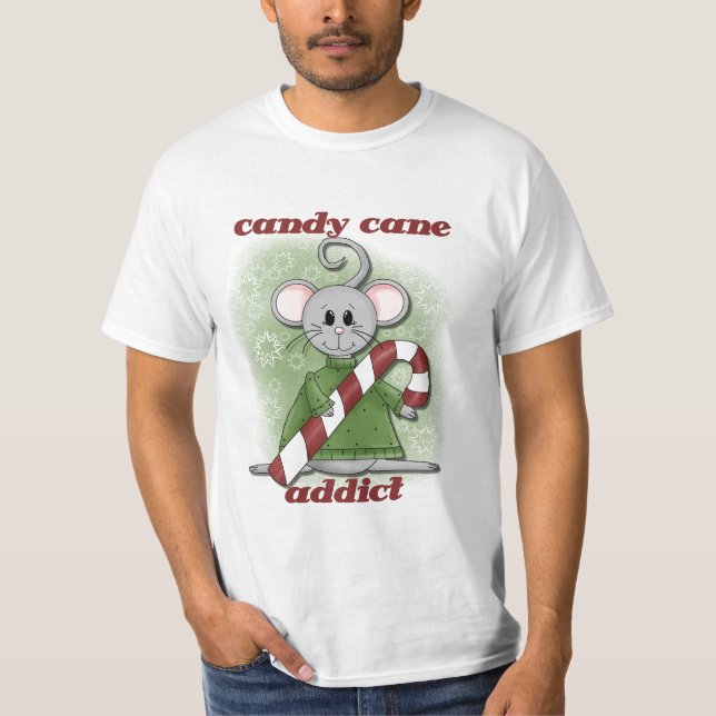 Candy cane Addict Tshirts and Gifts (Framsida)