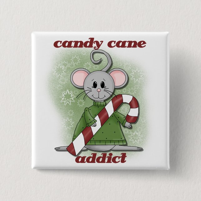 Candy cane Addict Tshirts and Gifts Knapp (Framsida)