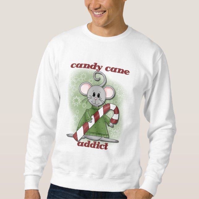 Candy cane Addict Tshirts and Gifts Sweatshirt (Framsida)