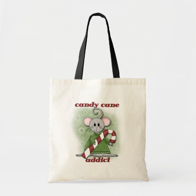 Candy cane Addict Tshirts and Gifts Tygkasse (Framsidan)