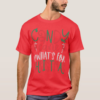 Candy cane är vad för julfamiljen t shirt
