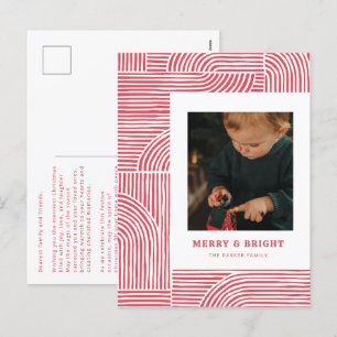 Candy cane Arches Modern Helgdag-vykort Helg Vykort