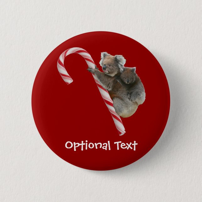 Candy cane Australian Koala Bears Knapp (Framsida)