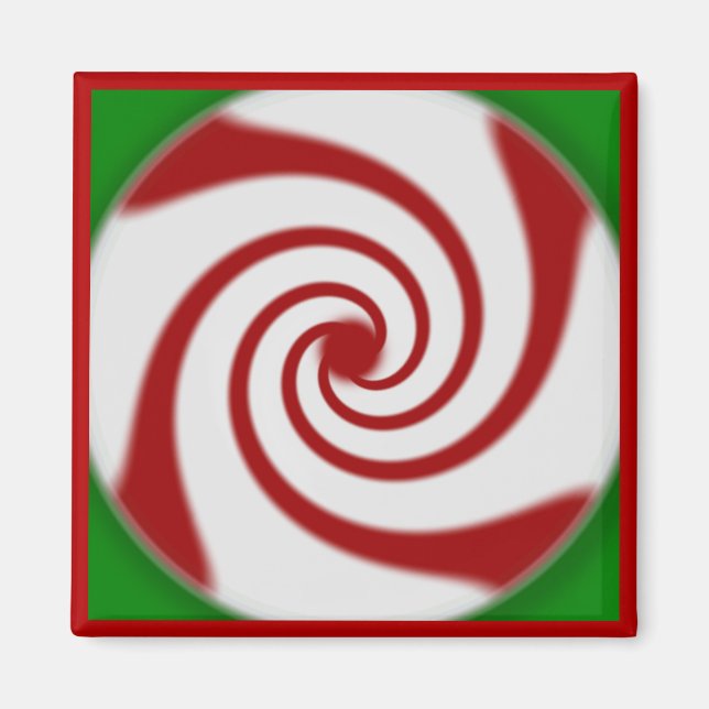 Candy cane Basics Peppermint Drop Magnet (Framsidan)