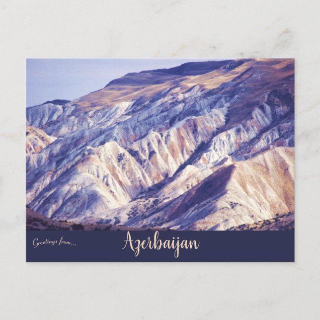 Candy Cane-bergen Azerbajdzjan Vykort (Framsida)