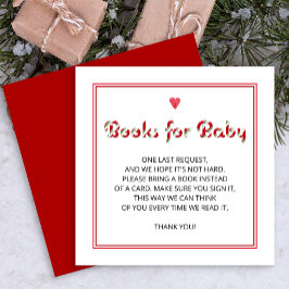 Candy cane Bokar för inmatningskort för Baby Tilläggskort