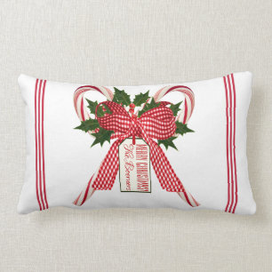 Candy cane Bouquet God jul Namn Lumbarkudde