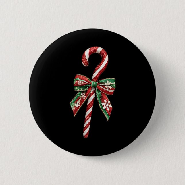 Candy cane Bow-julklappen Knapp (Framsida)