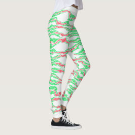 Candy cane Camo Leggings
