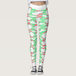 Candy cane Camo Leggings