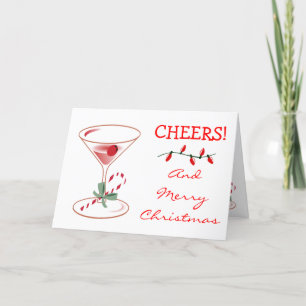 Candy cane Cheers jul Martini Helgdag Ljus Kort