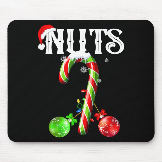 Candy Cane Chest Nuts Couples Funny Chestnuts Xmas Musmatta (Framsidan)