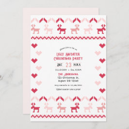 Candy cane Chic Ugly Sötare jul Party Inbjudningar