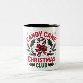 Candy Cane Christmas Club Festive Holiday & Wint Två-Tonad Mugg