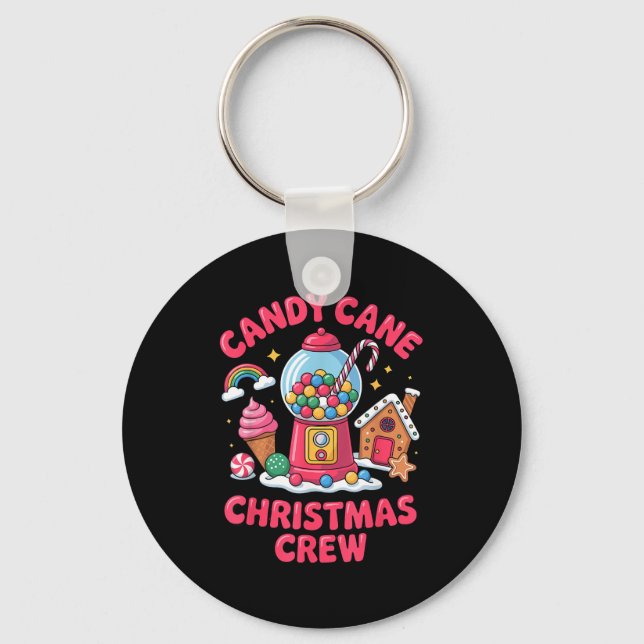 Candy Cane Christmas Crew Gumball Gingerbread Pepp Nyckelring (Framsida)