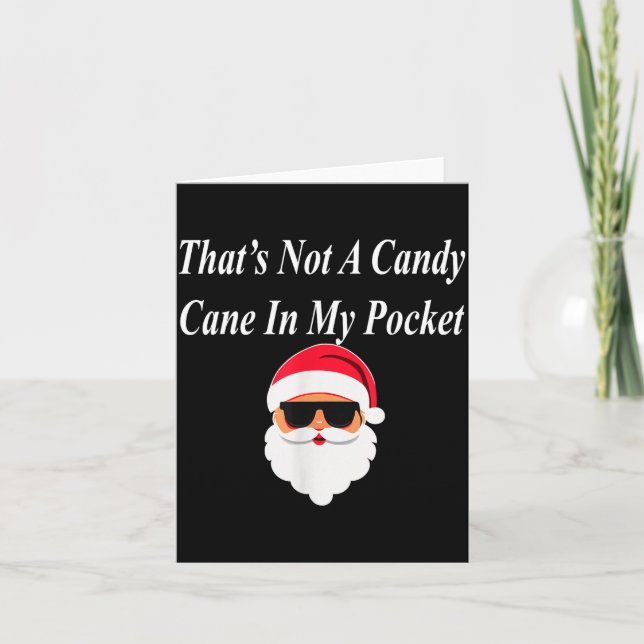 Candy Cane Christmas Funny Naughty Dirty Raunchy G Kort (Framsida)