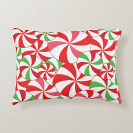 Candy Cane Christmas Print Throw Pillow Prydnadskudde