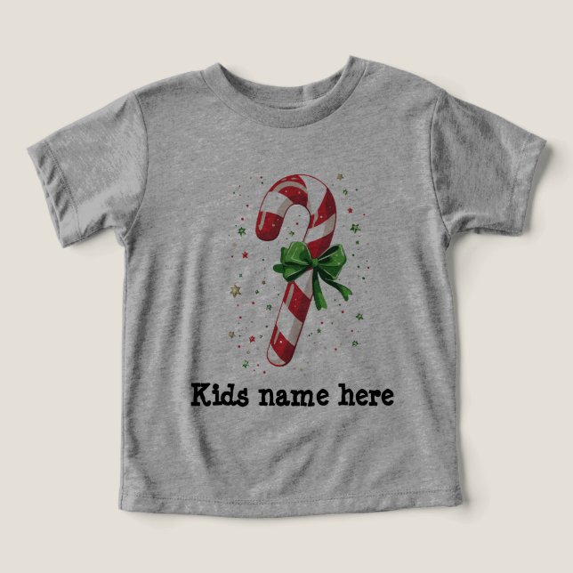 Candy cane christmas t shirt (Design Framsida)