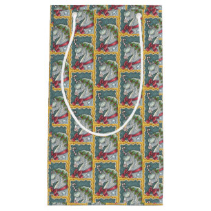 CANDY CANE CHRISTMAS UNICORN, HORSE SMALL GIFT BAG
