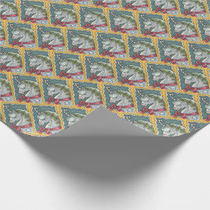 CANDY CANE CHRISTMAS UNICORN, HORSE WRAPPP PAPPER PRESENTPAPPER
