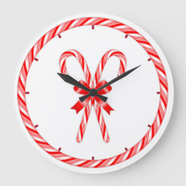 Candy cane Clock Stor Klocka