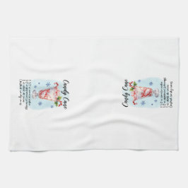 Candy cane Cocktail Recipe jul Helgdag Kökshandduk