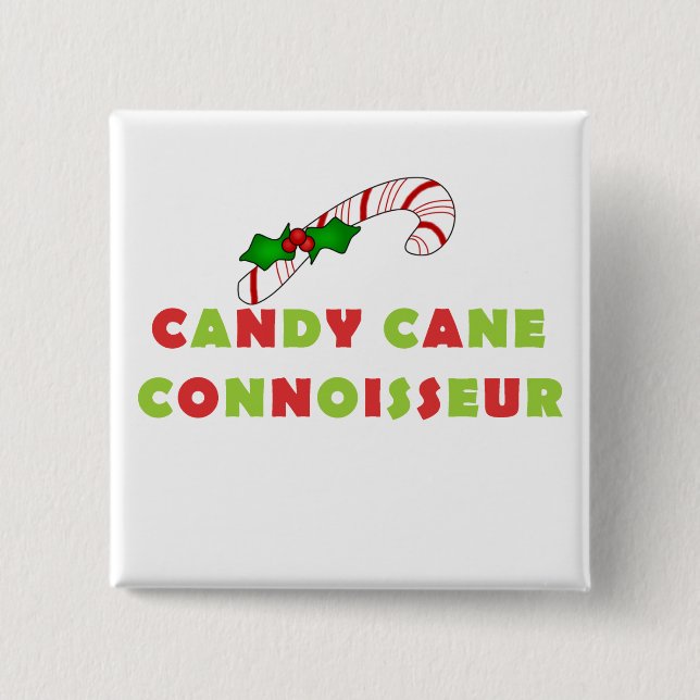 Candy cane Connoutfärdare Tshirts och Gifts Knapp (Framsida)