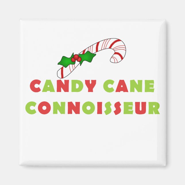 Candy cane Connoutfärdare Tshirts och Gifts Magnet (Framsidan)