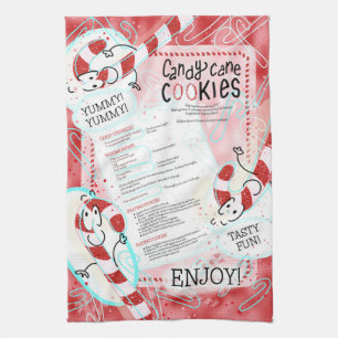 Candy cane Cookies DIY julrecept Kökshandduk