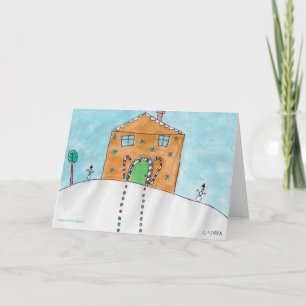 Candy Cane Cottage - KidsArt för CHOC Kort
