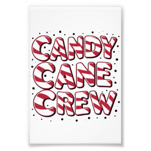 Candy Cane Crew Älskare Jul Xmas Pyjamas Fototryck