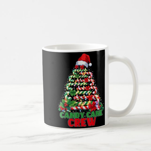 Candy Cane Crew Christmas Funny Xmas Matching Fami Kaffemugg (Höger)