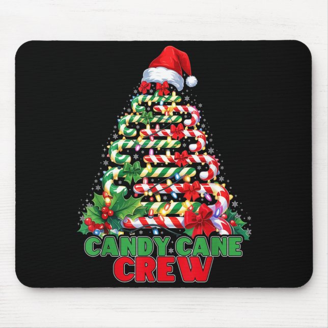Candy Cane Crew Christmas Funny Xmas Matching Fami Musmatta (Framsidan)