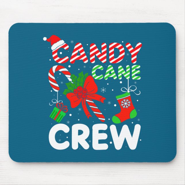 Candy Cane Crew Christmas Funny Xmas Matching Fami Musmatta (Framsidan)