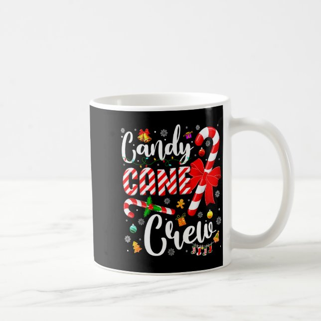 Candy Cane Crew Christmas Xmas Love Candy Boys Gir Kaffemugg (Höger)