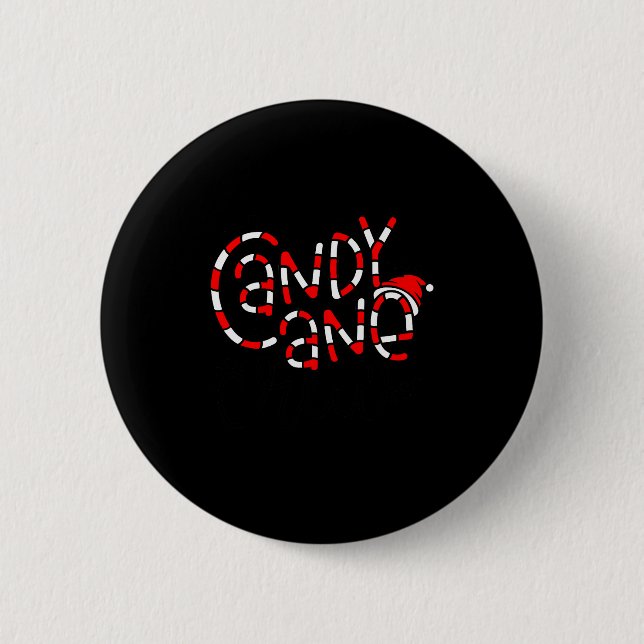 Candy Cane Crew Christmas Xmas Love Candy Boys Gir Knapp (Framsida)