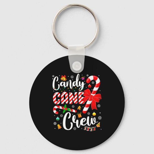 Candy Cane Crew Christmas Xmas Love Candy Boys Gir Nyckelring (Framsida)