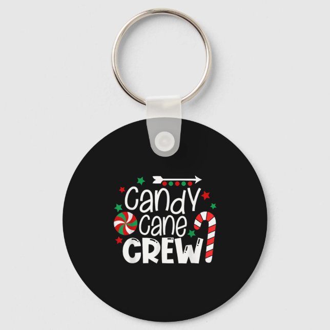 Candy Cane Crew Christmas Xmas Love Candy Boys Gir Nyckelring (Framsida)