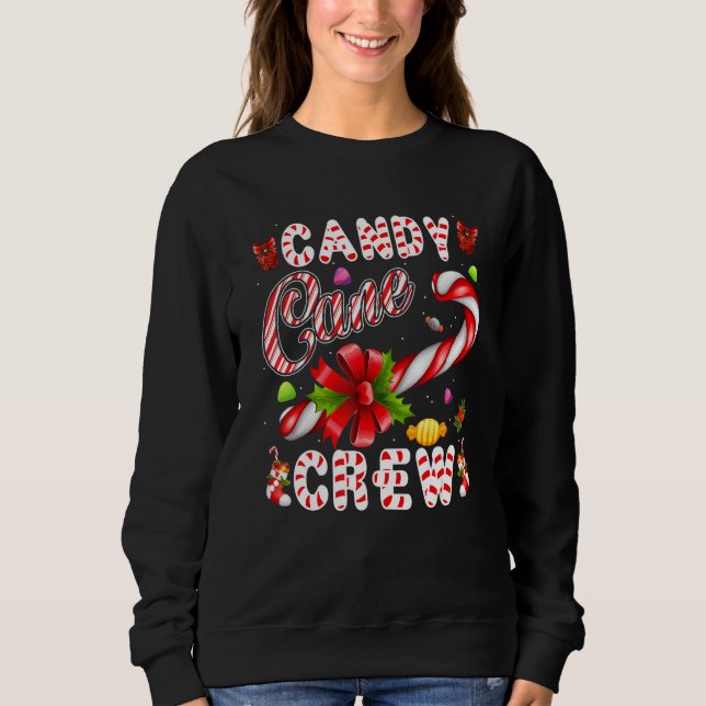 Candy Cane Crew Family Christmas Matching Group Ou T Shirt (Framsida)