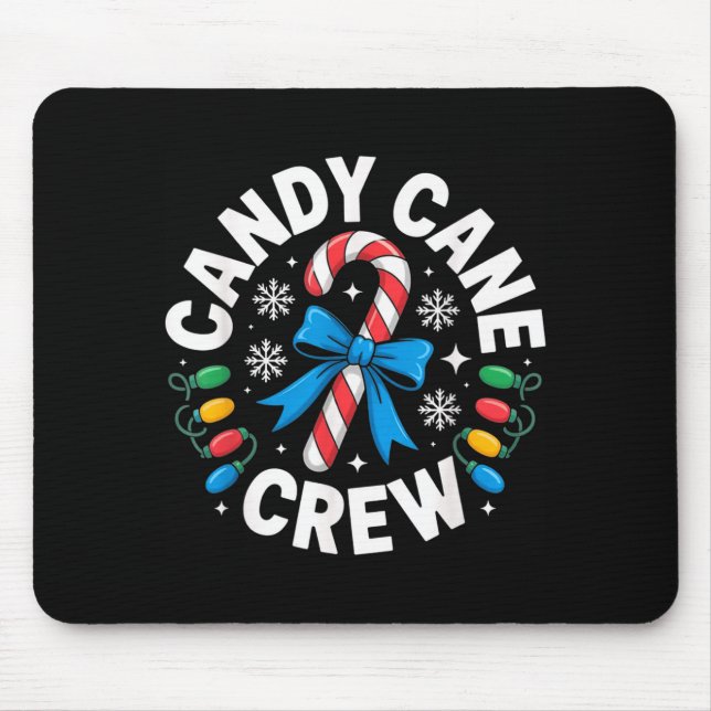 Candy Cane Crew Funny Christmas Candy Lover X-mas  Musmatta (Framsidan)