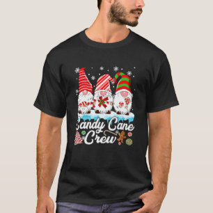 Candy cane Crew Funny Gnome Älskare Julafton Famil T Shirt