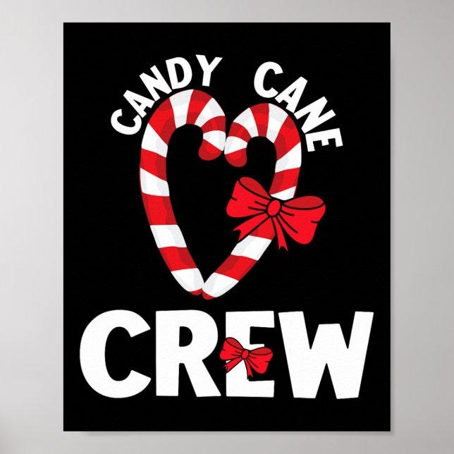 Candy cane Crew Funny God Jul Sweet Candy Merry Poster (Framsidan)