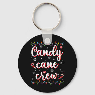 Candy cane Crew Funny jul Candy Älskare Julafton P Nyckelring