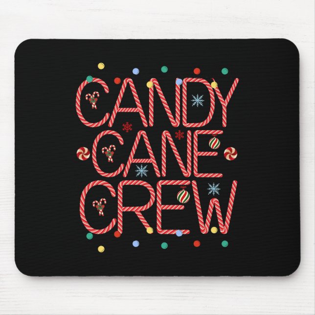 Candy cane Crew Funny jul Candy cane Älskare X Musmatta (Framsidan)