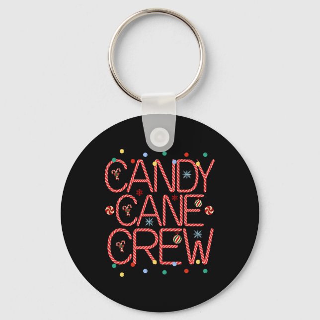 Candy cane Crew Funny jul Candy cane Älskare X Nyckelring (Framsida)