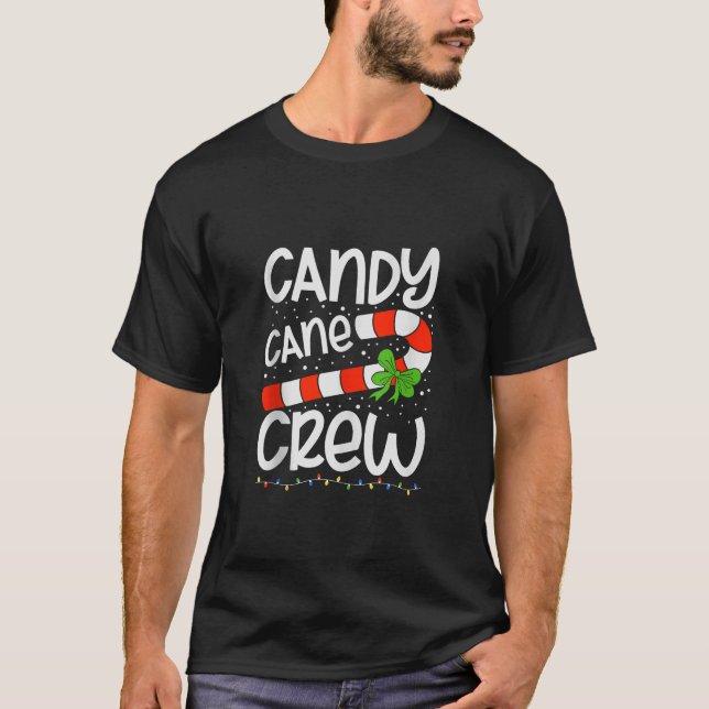 Candy cane Crew Funny jul Candy cane Älskare X T Shirt (Framsida)